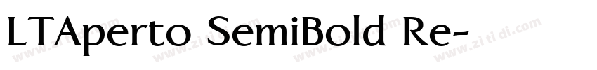 LTAperto SemiBold Re字体转换